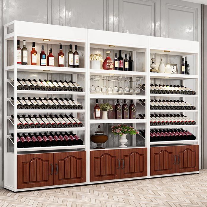 Mid-Century Modern Wine Holder Floor Solid Wood Wine Rack with Shelf Clearhalo 'furn' 'furn_wine_racks' 'Furniture' 'Kitchen & Dining Furniture' 'Wine Racks' 'wine_racks' 1200x1200_c03d0c0b-cc63-4c5f-975f-d9f523905674