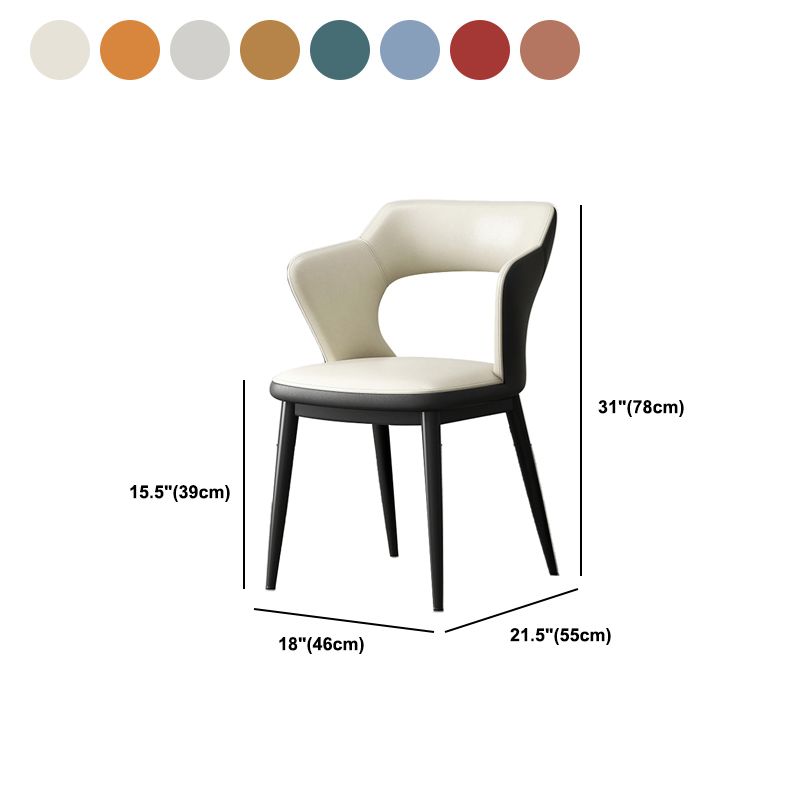 Chaise latéral sans bras moderne du milieu du siècle