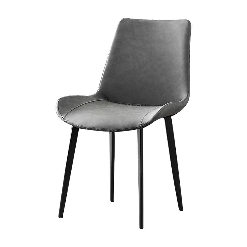 Industrial Style Metal Chairs Set Solid Back Side Kitchen Dining Room Chair Clearhalo ' kitchen&dining_furn' 'Dining Chairs' 'Dining Tables & Seating' 'dining_chair' 'furn' 'furn_dining_chair' 'Furniture' 'furniture_dining_chair' 'Kitchen & Dining Furniture' 'kitchen' 1200x1200_c03f22c9-8a23-4824-a6a8-e16ca22ce592