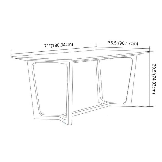 Modern Rectangle Shape Standard Dining Set Sintered Stone White Dining Set for Kitchen Clearhalo 'Dining Room Sets' 'Dining Tables & Seating' 'dining_room_set' 'furn' 'furn_dining_room_set' 'Furniture' 'furniture_dining_room_set' 'Kitchen & Dining Furniture' 'kitchen&dining_furn' 'kitchen' 1200x1200_c03f2930-f8f5-497e-817e-5dfaaee8604e