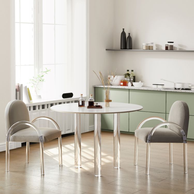 Juego de comedor moderno 1/2/3/4 PCS Mesa y sillas de comedor acrílico