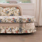 Traditionele fauteuil met één arm en gerolde armleuningen