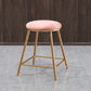 Contemporary Bar Stool Round Seat Barstool with Footrest and Metal Base Clearhalo 'Bar Furniture' 'Bar Stools' 'bar_stools' 'furn' 'furn_bar_stools' 'Furniture' 'Kitchen & Dining Furniture' 1200x1200_c0401c78-6b14-41c4-9626-c5a6f834ab04