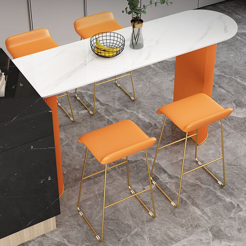 Juego de barra moderno de forma libre, mesa de bar de piedra de 1/2/5 piezas con taburetes tapizados