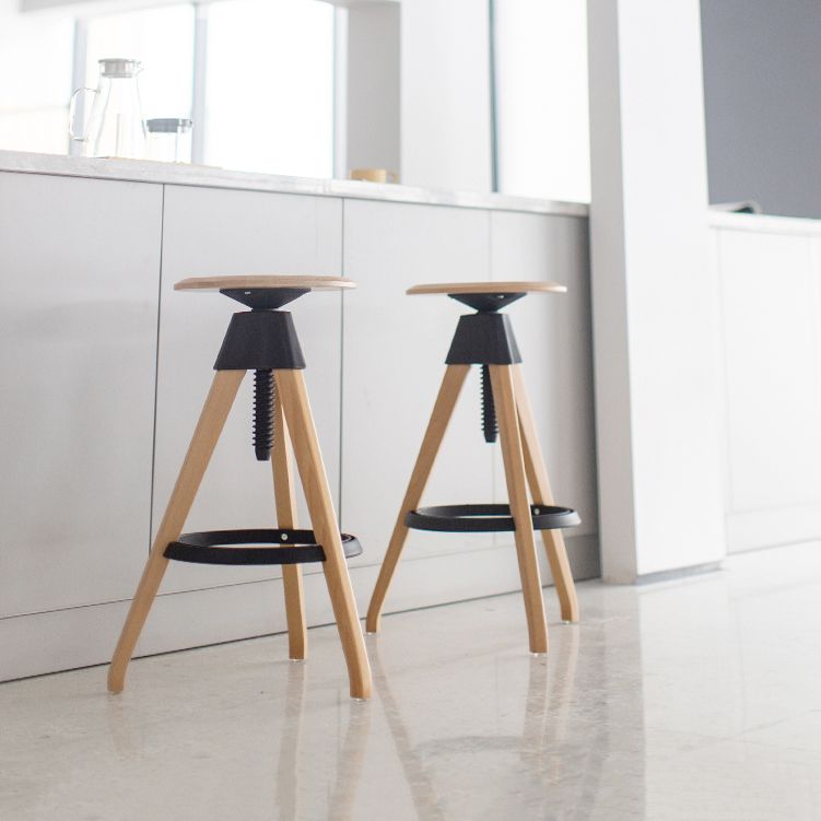 Adjustable Counter Bar Stool Armless Wood Bar Stool with Footrest and Swivel Clearhalo 'Bar Furniture' 'Bar Stools' 'bar_stools' 'furn' 'furn_bar_stools' 'furniture_bar_stools' 'Kitchen & Dining Furniture' 'kitchen&dining_furn' 'kitchen' 'kitchen_furn' Furniture' 1200x1200_c043e0f2-a7b9-4358-b8c8-f4a02f0cee30
