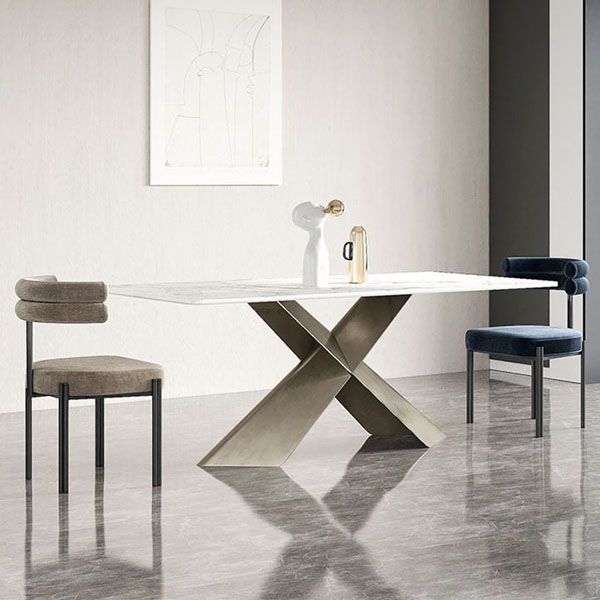 Modern Metal Dining Armless Chair Velvet Dining Side Chair for Restaurant Use Clearhalo ' kitchen&dining_furn' 'Dining Chairs' 'Dining Tables & Seating' 'dining_chair' 'furn' 'furn_dining_chair' 'Furniture' 'furniture_dining_chair' 'Kitchen & Dining Furniture' 'kitchen' 1200x1200_c046a859-860a-49a5-bfd7-5e4fe1c53bb6