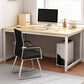 Contemporary Rectangular Computer Desk H-Shape Office Desk with Metal Legs