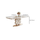 モダンな長方形1/4/5/7ピース家具焼き石のダイニングセットセット