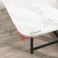 Modern Folding Dining Table Rectangle Wooden Top with Black Metal Base Clearhalo 'Dining Tables & Seating' 'Dining Tables' 'dining_table' 'furn' 'furn_dining_table' 'Furniture' 'Kitchen & Dining Furniture' 1200x1200_c04902dc-6cda-45b2-95d9-85a3cd6585cc
