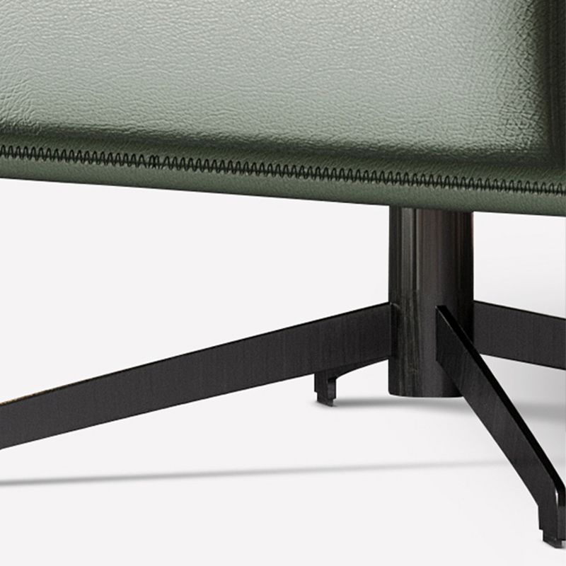 Contemporary 4-Star Living Room Armchair Faux Leather Green Accent Armchair Clearhalo 'Accent Chairs' 'accent_chairs' 'Chairs & Seating' 'furn' 'furn_accent_chairs' 'Furniture' 'Living Room Furniture' 1200x1200_c04925a2-3947-4c54-9607-a45db5441d88