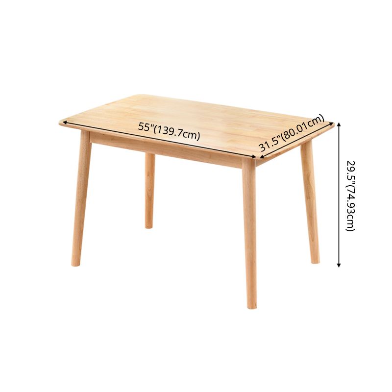 Contemporary Solid Wood Standard Dining Set Rectangle Kitchen Dining Set with 4 Legs Table Clearhalo 'Dining Room Sets' 'Dining Tables & Seating' 'dining_room_set' 'furn' 'furn_dining_room_set' 'Furniture' 'furniture_dining_room_set' 'Kitchen & Dining Furniture' 'kitchen&dining_furn' 'kitchen' 1200x1200_c049ede5-6cd6-4773-92f3-b1bab2db8fe1