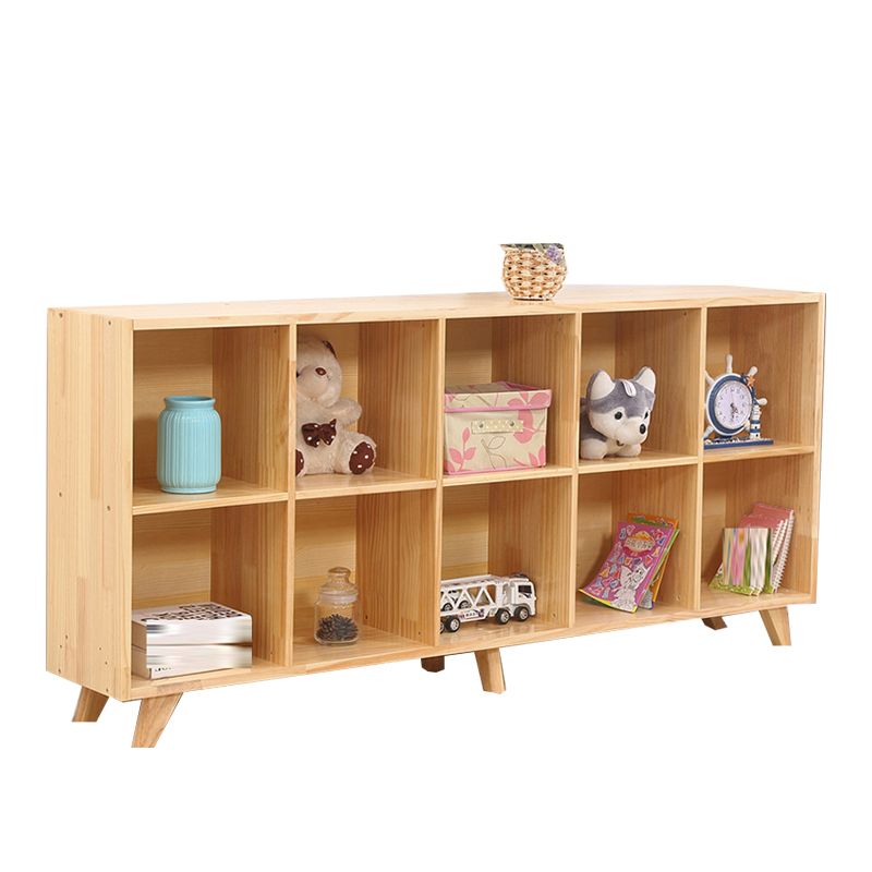 Contemporary Horizontal Shelf Bookcase Pine Bookshelf for Living Room Clearhalo 'Bookcases' 'furn' 'furn_bookcases' 'Furniture' 'Office Furniture' 1200x1200_c04a900c-78a0-4235-8809-75f8e2464375