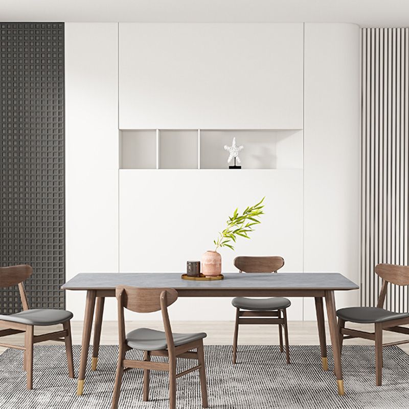 Mid-Century Kitchen Grey Dining Table Rectangle Sintered Stone Dining Table with 4 Legs Clearhalo ' dining_table' 'Dining Tables & Seating' 'Dining Tables' 'furn' 'furn_dining_table' 'Furniture' 'furniture_dining_table' 'Kitchen & Dining Furniture' 'kitchen&dining_furn' 'kitchen' 'kitchen_dining_table' 1200x1200_c04d1cc3-d6f3-4274-b01b-409035e5fe43