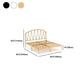 Metalen glamour open frame bed 45 "lang standaardbed met hoofdeinde