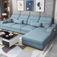 110.23" L Modern Sectional Square Arm Sectional with Storage