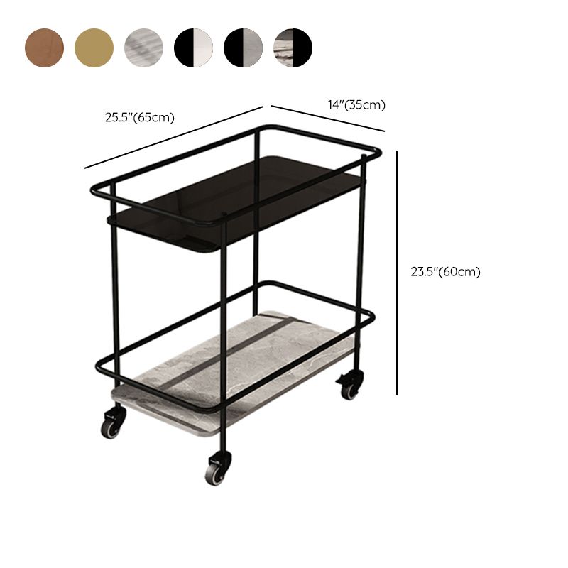 23.62" Tall 4 Legs Side Table Modernistic Metal Side End Snack Table Clearhalo 'Coffee & Accent Tables' 'End & Side Tables' 'end_side_tables' 'furn' 'furn_end_side_tables' 'Furniture' 'Living Room Furniture' 1200x1200_c04f0d46-a363-4f77-a711-0610ee3679ed