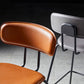 Nordic Style Leather Seat Backrest Bar Chair Front Desk High Chair Clearhalo 'Bar Furniture' 'Bar Stools' 'bar_stools' 'furn' 'furn_bar_stools' 'Furniture' 'Kitchen & Dining Furniture' 1200x1200_c050f92b-c479-4fe1-a9a8-5e383ab7aab2