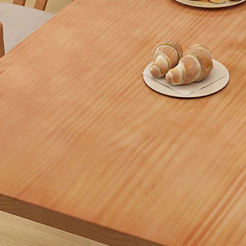 Acrylic Contemporary Rectangular Dining Table Pine Wood Top Table for Dining Room Clearhalo 'Dining Tables & Seating' 'Dining Tables' 'dining_table' 'furn' 'furn_dining_table' 'Furniture' 'Kitchen & Dining Furniture' 1200x1200_c050f930-51b6-4445-acdc-7adf38d5657e