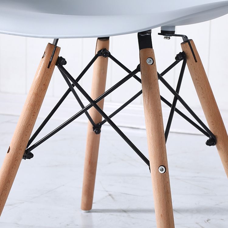 Contemporary Style Dining Chair Armless Side Chair with Wooden Legs Clearhalo 'Dining Chairs' 'Dining Tables & Seating' 'dining_chair' 'Furniture' 'furniture_dining_chair' 'Kitchen & Dining Furniture' 1200x1200_c051e371-7fc9-424d-a87b-4d6b75859201