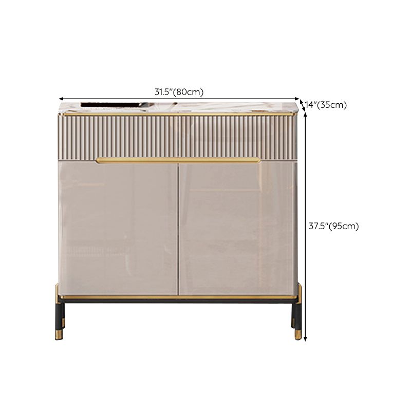 Sideboard -Sideboardtisch im zeitgenössischen Stil mit Schränken und Schubladen