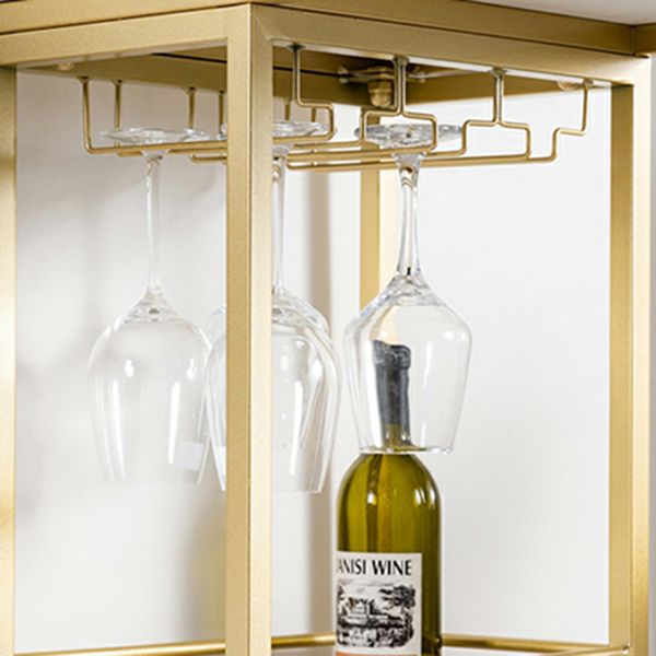 Glam Gold Iron Bar Table Faux Marble White Top Specialty 41.3"H Bistro Table Clearhalo 'Bar Furniture' 'Bar Tables' 'bar_tables' 'furn' 'furn_bar_tables' 'Furniture' 'furniture_bar_tables' 'Kitchen & Dining Furniture' 1200x1200_c0538828-22e5-43c3-95a3-ed9ec7a99282