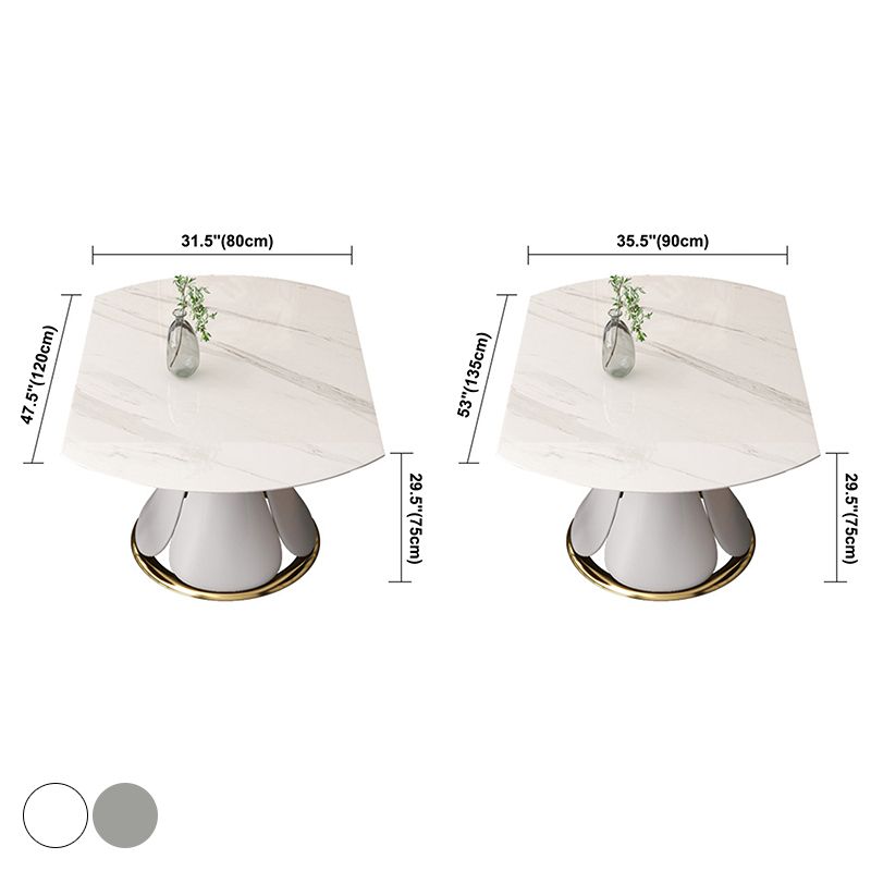 Modern Round Dining Table Sintered Stone Dining Table with Pedestal Base for Home Kitchen Dinner Clearhalo ' dining_table' 'Dining Tables & Seating' 'Dining Tables' 'furn' 'furn_dining_table' 'Furniture' 'furniture_dining_table' 'Kitchen & Dining Furniture' 'kitchen&dining_furn' 'kitchen' 'kitchen_dining_table' 1200x1200_c0554890-2c62-476f-8858-56659243a94f