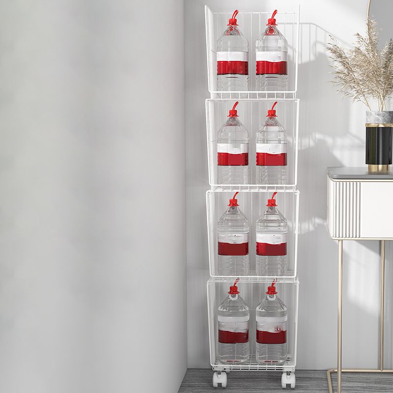 Modern Style Bookshelf Standard Closed Back Metal Bookcase for Home with Wheels Clearhalo 'Bookcases' 'furn' 'furn_bookcases' 'Furniture' 'furniture_bookcases' 'Office Furniture' 1200x1200_c0572310-ed51-402c-b8c9-8e4b0da69d0b