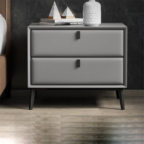 Solid Wood Bed Nightstand Contemporary Night Table with 2 Drawers Clearhalo 'Bedroom Furniture' 'furn' 'furn_night_stand' 'Furniture' 'night_stand' 'Nightstands' 1200x1200_c05a3643-dcea-4382-8e4c-580d1df1476a