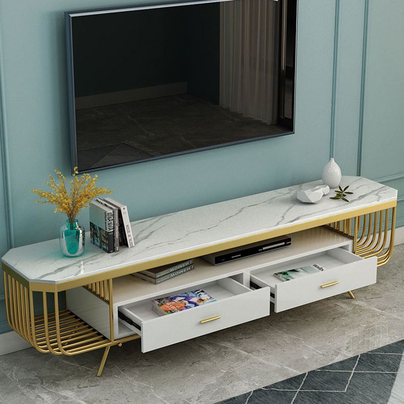 Contemporary TV Media Stand Open Storage TV Console with Drawers Clearhalo 'furn' 'furn_tv_stands_entertainment_centers' 'Furniture' 'Living Room Furniture' 'TV Stands & Entertainment Centers' 'TV Stands & Media Storage Furniture' 'tv_stands_entertainment_centers' 1200x1200_c05a724d-6fcf-4d50-9098-9b4d6db62f76