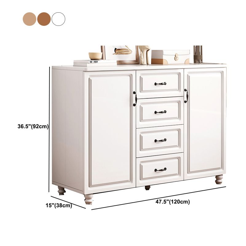 Wood Accent Cabinet with Drawers 14.96" Wide Modern Standard Side Cabinet Clearhalo 'Cabinets & Chests' 'cabinets_chests' 'furn' 'furn_cabinets_chests' 'Furniture' 'Living Room Furniture' 1200x1200_c05bdcd2-0696-483b-9f15-8a9d003f574a