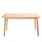 Simple Style Dining Table Rubberwood Solid Wood with 4 Legs Base Table in Wood Color Clearhalo ' dining_table' 'Dining Tables & Seating' 'Dining Tables' 'Furniture' 'furniture_dining_table' 'Kitchen & Dining Furniture' 'kitchen&dining_furn' 'kitchen' 'kitchen_dining_table' 1200x1200_c05dec82-8288-41e3-a96c-1be34db786bb