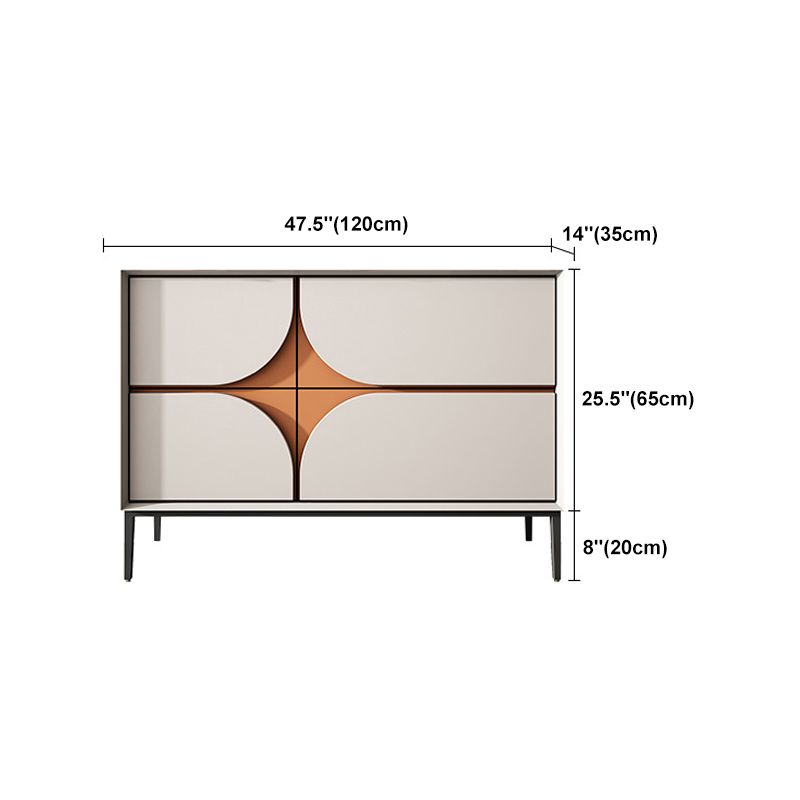 Modern 4-Drawer Sideboard Simple Wood Buffet Table for Dining Room Clearhalo 'buffet_sideboard' 'Buffets & Sideboards' 'furn' 'furn_buffet_sideboard' 'Furniture' 'Kitchen & Dining Furniture' 1200x1200_c05ec39b-780c-4c47-9739-4d869b8b8fe1