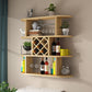 Wine Holder Rack Modern Wall Mounted Manufactured Wood for Kitchen