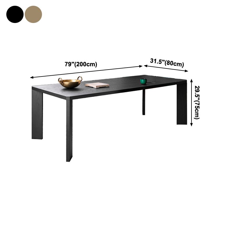 Rectangle Shape Casual Dining Table Two Color Fixed Table with Solid Wood Clearhalo ' dining_table' 'Dining Tables & Seating' 'Dining Tables' 'furn' 'furn_dining_table' 'Furniture' 'furniture_dining_table' 'Kitchen & Dining Furniture' 'kitchen&dining_furn' 'kitchen' 'kitchen_dining_table' 1200x1200_c063f086-887e-4f72-9d5c-cf25277e1873