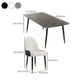 Modern Rectangle Stone Dining Table 1/2/7 Pieces Dining Set for Dining Room