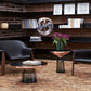 Modern Style Cocktail Table Black Table with Glass Base Round Coffee Table Clearhalo 'Coffee & Accent Tables' 'End & Side Tables' 'end_side_tables' 'furn' 'furn_end_side_tables' 'Furniture' 'Living Room Furniture' 1200x1200_c067d267-88ab-41dc-aa7f-fe4b383c1bb0