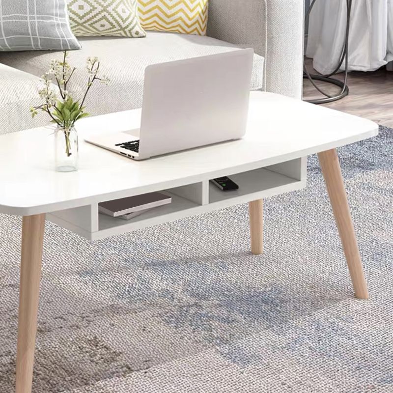 Modern Style Manufactured Wood Cocktail Table 4 Legs Coffee Table Clearhalo 'Coffee & Accent Tables' 'Coffee Tables' 'coffee_tables' 'furn' 'furn_coffee_tables' 'Furniture' 'Living Room Furniture' 1200x1200_c067d5ad-12a0-4a6b-91f6-392cacd50571