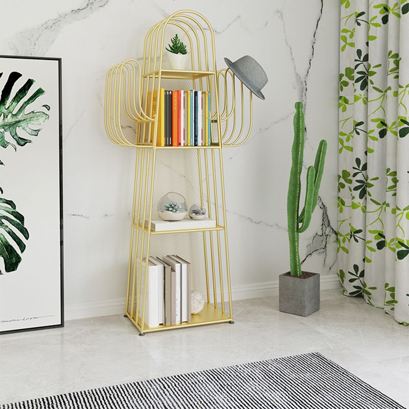 Metal Closed Back Bookshelf Modern Standard Bookcase with Shelves Clearhalo 'Bookcases' 'furn' 'furn_bookcases' 'Furniture' 'Office Furniture' 1200x1200_c06a03c3-56d8-4ca5-a36e-72e032dd2697