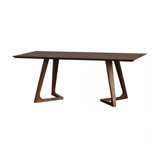 Modern Style Solid Wood Dining Set with Rectangle Shape Table and Double Pedestal Base for Home Use Clearhalo 'Dining Room Sets' 'Dining Tables & Seating' 'dining_room_set' 'furn' 'furn_dining_room_set' 'Furniture' 'furniture_dining_room_set' 'Kitchen & Dining Furniture' 'kitchen&dining_furn' 'kitchen' 1200x1200_c06a7df8-752f-4e62-9df6-e55ab24d5bf4