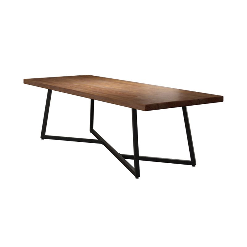 1/7 Pieces Rectangular Dining Table Set Industrial Style Wooden Home Table Chairs