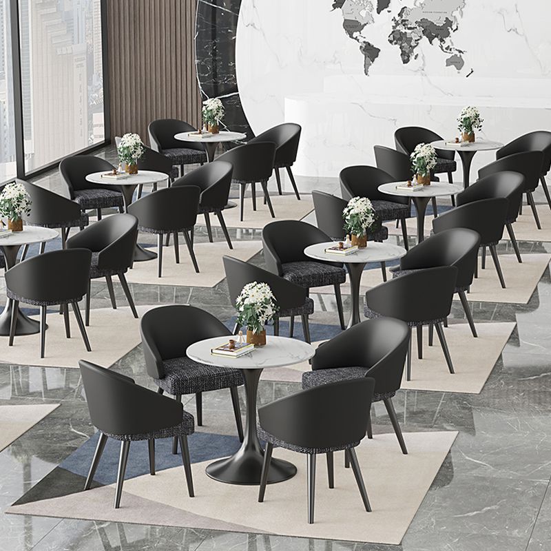 Contemporary 1/5 Pieces Dining Set Sintered Stone Dinette Table Set Clearhalo 'Dining Room Sets' 'Dining Tables & Seating' 'dining_room_set' 'furn' 'furn_dining_room_set' 'Furniture' 'furniture_dining_room_set' 'Kitchen & Dining Furniture' 'kitchen&dining_furn' 'kitchen' 1200x1200_c06be24a-2bbd-4fa8-84c6-98cd3314d4f9