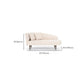 Living Room White Chaise Recessed Arms Modern Style Chaise Lounge with Upholster Clearhalo 'Chairs & Seating' 'Chaise Lounge' 'chaise_lounge' 'furn' 'furn_chaise_lounge' 'Furniture' 'Living Room Furniture' 1200x1200_c06c8d80-3df0-4218-b69f-7961c7076323