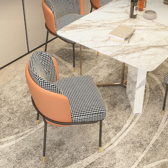 Parsons Side Chair Modern Style Linen Dining Chair for Dining Room Clearhalo 'Dining Chairs' 'Dining Tables & Seating' 'dining_chair' 'furn' 'furn_dining_chair' 'Furniture' 'furniture_dining_chair' 'Kitchen & Dining Furniture' 1200x1200_c06e518b-25aa-4646-9c69-de840343accf