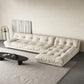 Modern Tufted Back Sofa Sectional Cream Armless Sofa and Chiase Clearhalo 'furn' 'furn_sectionals' 'Furniture' 'furniture_sectionals' 'kitchen' 'kitchen_sectionals' 'Living Room Furniture' 'Sectionals' 1200x1200_c06e6aaf-f3a6-48ba-8614-fd419fd3f14c