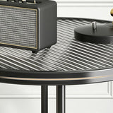 Contemporary Side Table Metal Accent Side Table for Living Room