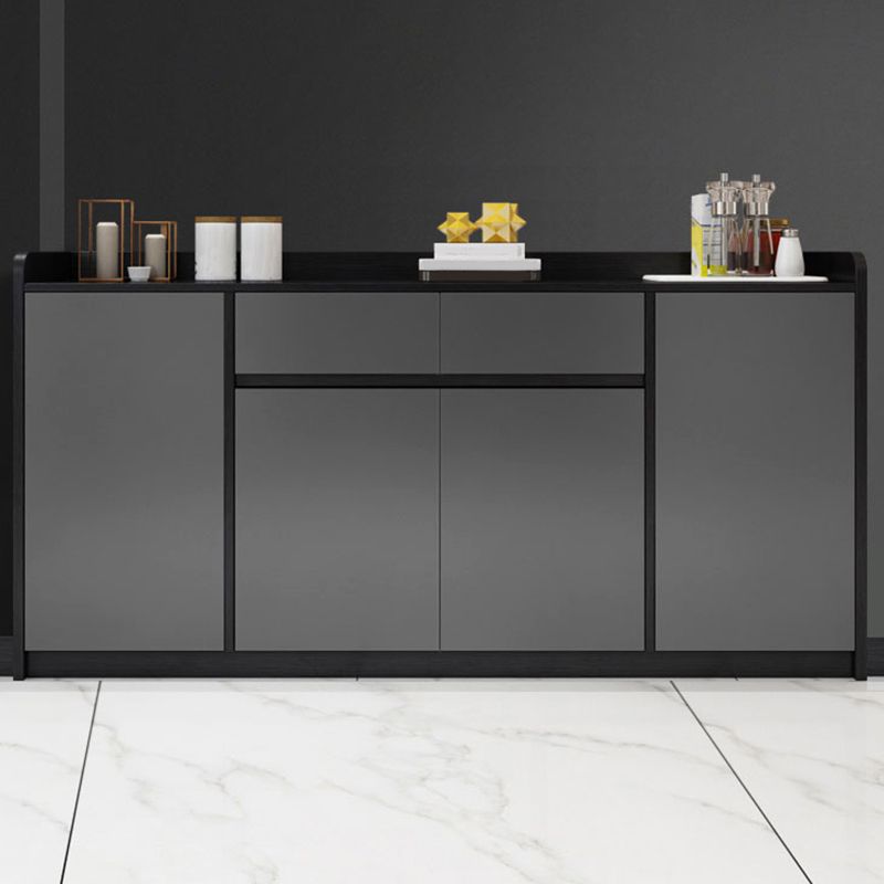 Sideboard in legno ingegnerizzato in stile moderno con 2-disegno e 4 porte