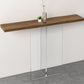 Contemporary Rectangle Sofa Console Table with Acrylic Bracket for Hall