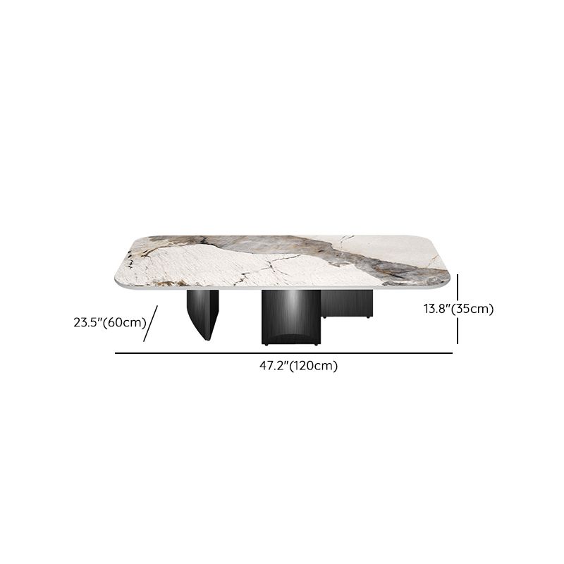 Slate Round Modern Coffee Table No Distressing Coffee Table Set Clearhalo 'Coffee & Accent Tables' 'Coffee Tables' 'coffee_tables' 'furn' 'furn_coffee_tables' 'Furniture' 'Living Room Furniture' 1200x1200_c0796ad9-f370-496c-8e32-05504ff71bb3