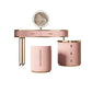29.52 "Altura Top de pizarra rosa con tocador de maquillaje de cajones