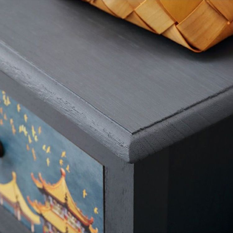 11.8 "D Cofre de almacenamiento de madera sólida COMBO COMBO COMBUTADOR CON CASTOS Y PUERTAS